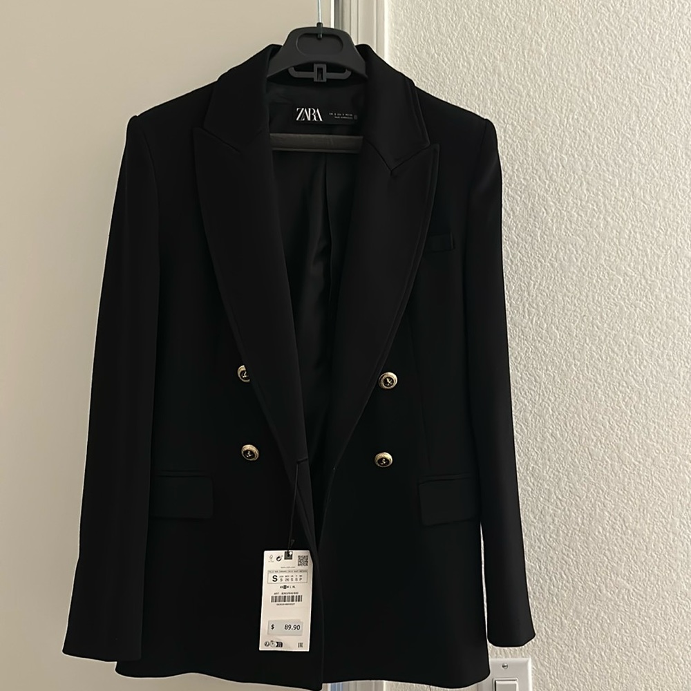 Zara blazer, Black, Size Small